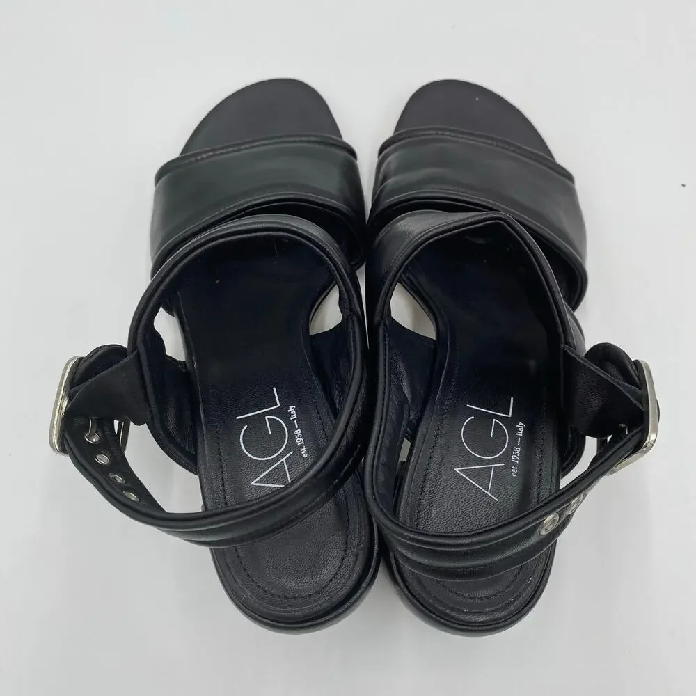 Agl black leather